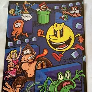 NWT. Autographed Fan Art of The Best of Nintendo!. 14”x11”
